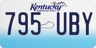 KY license plate 795UBY