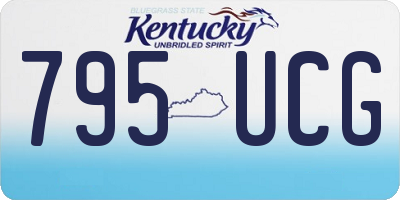 KY license plate 795UCG