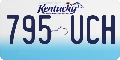 KY license plate 795UCH