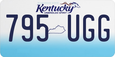 KY license plate 795UGG