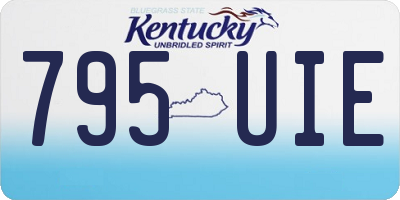 KY license plate 795UIE