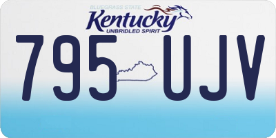 KY license plate 795UJV
