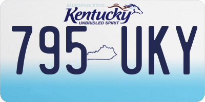 KY license plate 795UKY