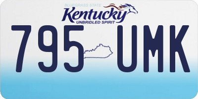 KY license plate 795UMK