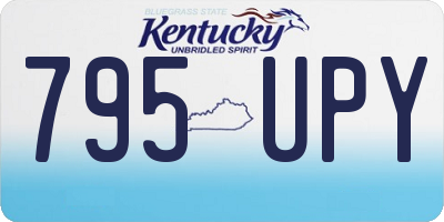 KY license plate 795UPY