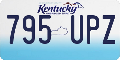 KY license plate 795UPZ