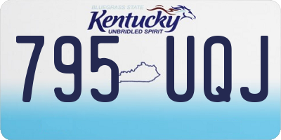 KY license plate 795UQJ