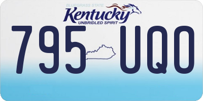 KY license plate 795UQO