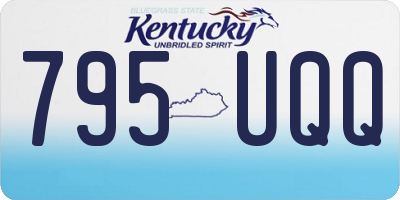 KY license plate 795UQQ