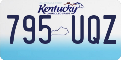 KY license plate 795UQZ