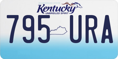 KY license plate 795URA