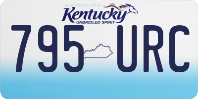 KY license plate 795URC