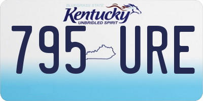 KY license plate 795URE