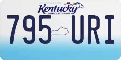 KY license plate 795URI