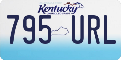 KY license plate 795URL