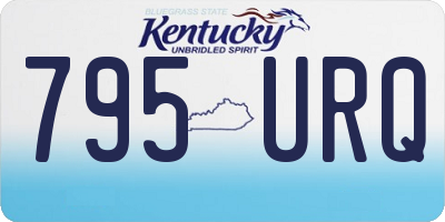 KY license plate 795URQ