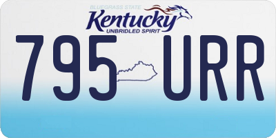 KY license plate 795URR