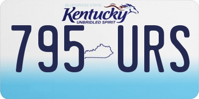 KY license plate 795URS