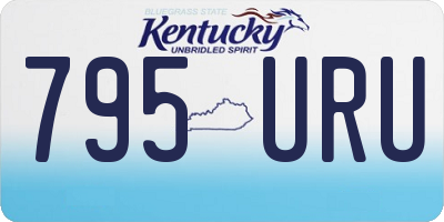 KY license plate 795URU