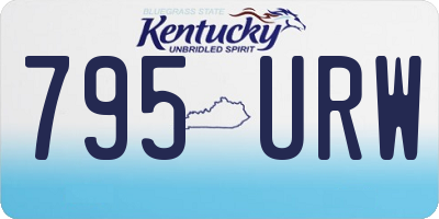 KY license plate 795URW