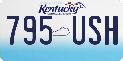KY license plate 795USH