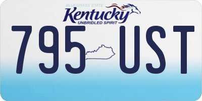 KY license plate 795UST