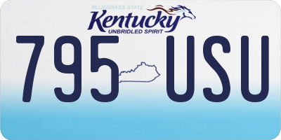 KY license plate 795USU