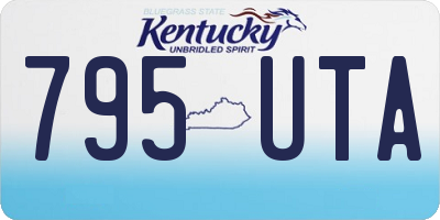 KY license plate 795UTA