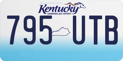 KY license plate 795UTB