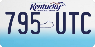 KY license plate 795UTC