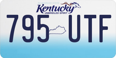 KY license plate 795UTF