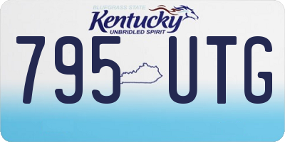 KY license plate 795UTG