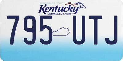 KY license plate 795UTJ