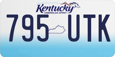 KY license plate 795UTK