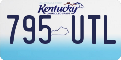 KY license plate 795UTL