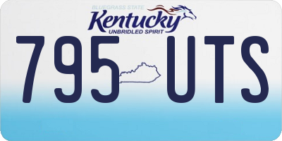 KY license plate 795UTS