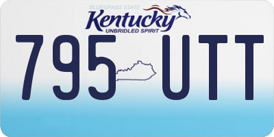KY license plate 795UTT