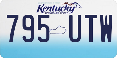 KY license plate 795UTW