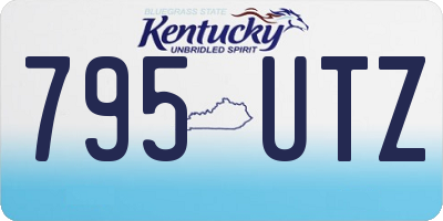 KY license plate 795UTZ