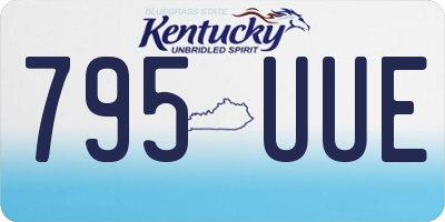 KY license plate 795UUE
