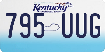KY license plate 795UUG