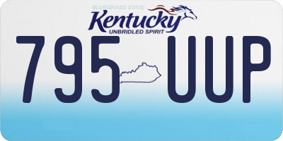 KY license plate 795UUP