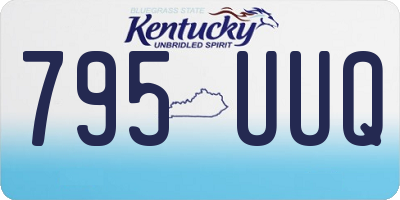 KY license plate 795UUQ