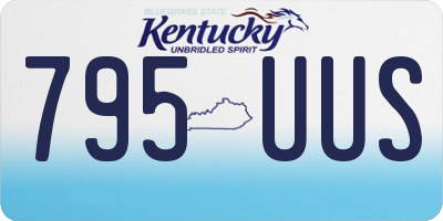 KY license plate 795UUS