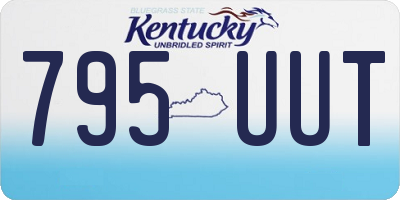 KY license plate 795UUT