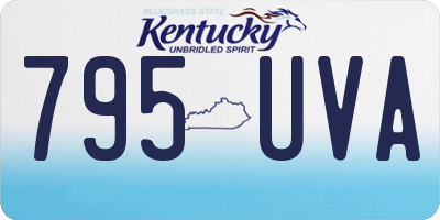 KY license plate 795UVA