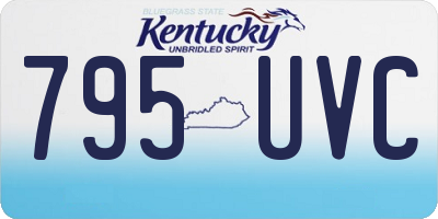 KY license plate 795UVC
