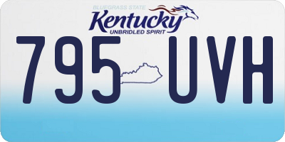 KY license plate 795UVH