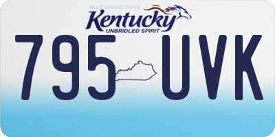 KY license plate 795UVK