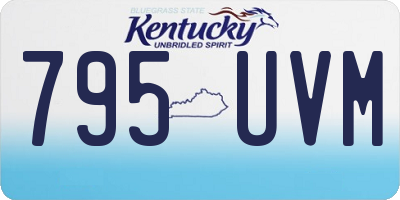 KY license plate 795UVM